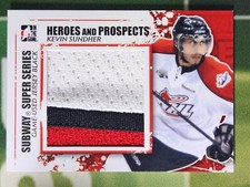 2011-12 ITG Heroes and Prospects Black Jersey Kevin Sundher #SSM-24