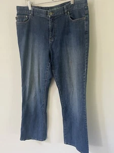 Lauren Jeans Co Ralph Lauren Womens Mom Jeans Size 14 High Rise Straight - Picture 1 of 16