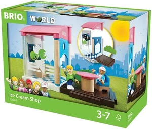 Brio World 33944 Ice Cream Shop 3+ NEW Figures Table Store Walls Room 13 Pieces - Picture 1 of 6