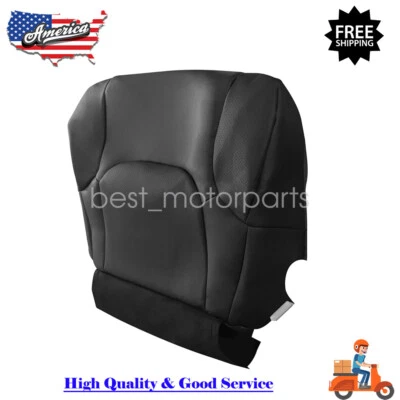 Driver Side Bottom Leather Seat Cover Black PERF For 05-21 Nissan Frontier LE SE Foto 1 de 4