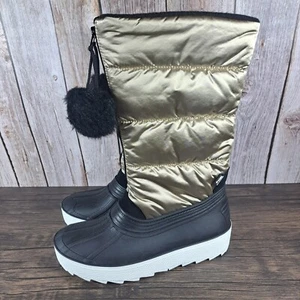 Pajar Canada Fay 2.0 Gold Women's Winter Boots Front Zip Pull On -40° (NWOB) - Picture 1 of 9