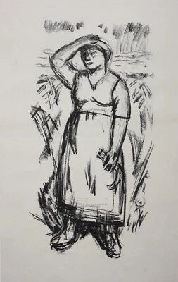Maria Caspar-Filser (1878-1968), Lithographie "Die Schnitterin" - Bild 1 von 4