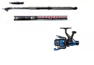 Shakespeare Fishing Reel & Oxygen 10 ft Carbon Travel Telescopic Rod - Picture 1 of 3