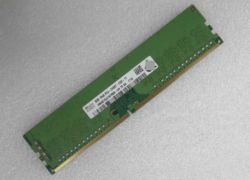 SK Hynix 8GB DDR4 2400 ECC UDIMM RAM 1Rx8 PC4-19200 HMA81GU7AFR8N-UH 288pin - image 1 of 4