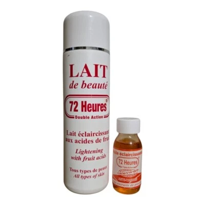 LAIT De Beaute 72 Heures Double Action  Lightening  lotion 500ML  And Oil - Image 1 of 3