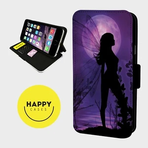 FAIRY PURPLE FULL MOON - Custodia telefono flip ecopelle - iPhone/Samsung - Foto 1 di 5