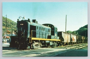 CNJ Alco Switcher #1553 Kohlezug Tamaqua PA 1974 Postkarte - Bild 1 von 2