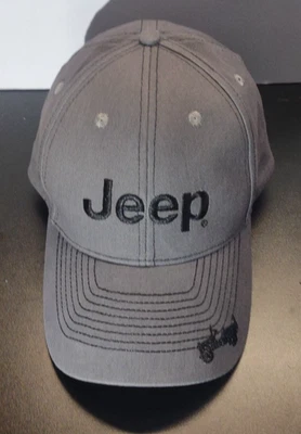 Gorra Jeep Gorra Snap Back Adulto Talla Única Gris Negro Bordado Algodón 4x4 Off Road Foto 1 de 4
