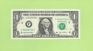 2003A ..UNCIRC $1  F 2222 2792 F  ...  SOLID POKER  6-2’s     '22222--2’ - Picture 1 of 2