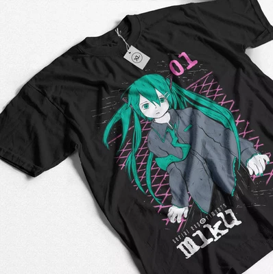 Serial Experiments Lain T-Shirt Lain Miku Shirt Anime Manga Gift T-shirt - Image 1 of 4