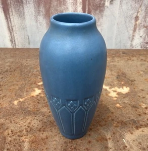 Antique 1927 Rookwood Arts And Crafts Movement Blue 9" Ceramic Vase # 2394 - Picture 1 of 9