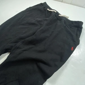 Polo Ralph Lauren Sweatpants Mens XXL Black Fleece Lounge Pants Drawstring Pony - Picture 1 of 9