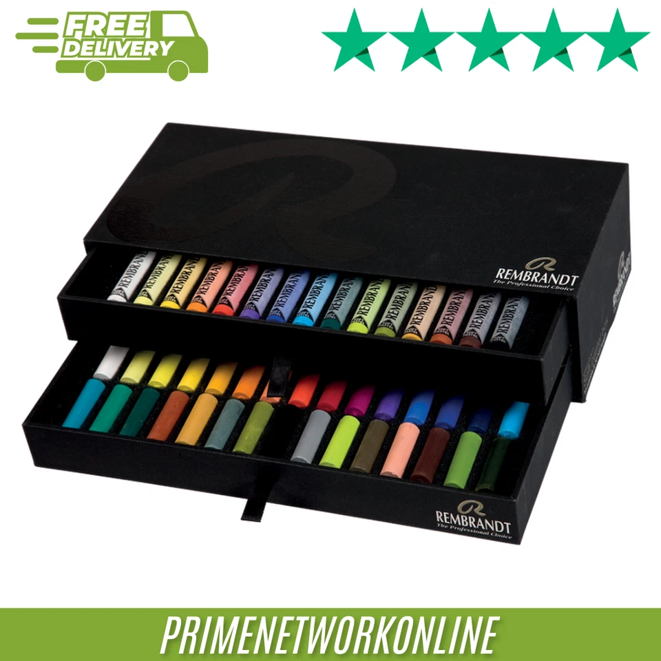 Rembrandt Soft Pastel Luxe Set – 45 Sticks (15 Full & 30 Half) 100% NEW⭐⭐⭐⭐⭐