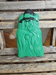 Vintage Halloween grüne Blasform Hexe - Bild 1 von 3