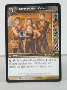 Barov Peasant Caller - Heroes of Azeroth - 304/361 - LP - Rare - A - Picture 1 of 5