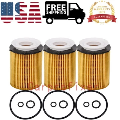 3pcs Oil Filters A2701800109 For Mercedes-Benz SLK300 SLC300 A220 GLA250 GLC350E Foto 1 de 4