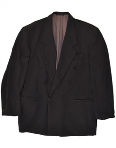 LUIGI BOTTO Mens Double Breasted Blazer Jacket IT 48 Medium Grey New Wool AZ04 - Picture 1 of 3
