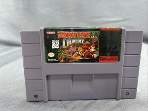 Donkey Kong Country Super Nintendo SNES solo carrello originale autentico testato - Foto 1 di 3