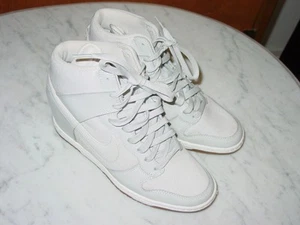 2014 Nike Dunk Sky HI Essential Light Bone Hidden Wedge 644877-002 Shoes! SZ 9 - Picture 1 of 18