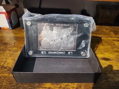 Silver Medallion Enviromint Nolan Ryan Hof Commemorating 3 Ozs Silver - Image 1 of 4