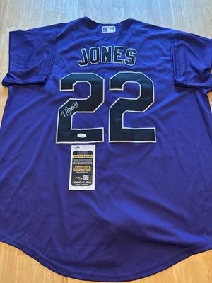 NOLAN JONES COLORADO ROCKIES SIGNED AUTOGRAPHED JERSEY. JSA COA - Image 1 of 3