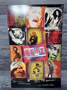RENT, THE MUSICAL, JONATHAN LARSON, BROADWAY WINDOW CARD/POSTER - Bild 1 von 9