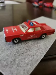 Matchbox Lesney England Fire chief 1 Los Angeles city department mercury - Picture 1 of 8