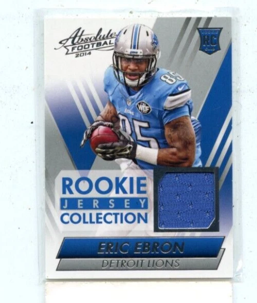 ERIC EBRON 2014 Panini Absolute Rookie Jersey Collection #RJEE Detroit Lions - Image 1 of 1