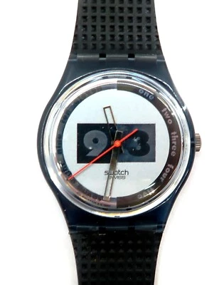 NEW Swatch Watch NUNI GM108 with Case and Papers 1992 NOS Gents watch Nüni  - Image 1 of 4
