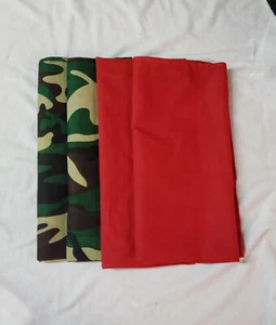 Lot Of 4 CAMO AND RED Bandana  Scarf Print 100% Cotton - Picture 1 of 1