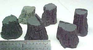 Stümpfe Sortiment #8 Gussharz alle Maßstäbe siehe Tabelle O,S,HO,HOn3 Holzeinschlagslandschaft - Bild 1 von 5