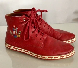 Bally Alpistar 18 Hightop Sneaker rot Corvette Lamp Nappa Gr.44,5 - NP €499,00 - Bild 1 von 4