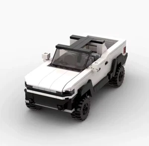 GMC Hummer EV | White | Building Brick Set MOC - 361 Pieces - Picture 1 of 5