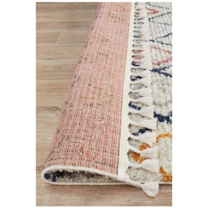 Nador Tribal Geometric Multi Colour Modern Rug Runner 80x300cm **FREE DELIVERY** - Picture 1 of 5