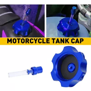 Blue Gas Fuel Tank Cap ATV Dirt Pit Bike 70 110 125cc 150 SSR XR50 Taotao Apollo - Picture 1 of 12