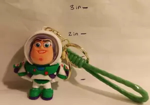 BUZZ LIGHTYEAR KEYCHAIN/BAG CLIP 3D-TOY STORY "DISNEY" NEXT DAY SHIPPING - Picture 1 of 6