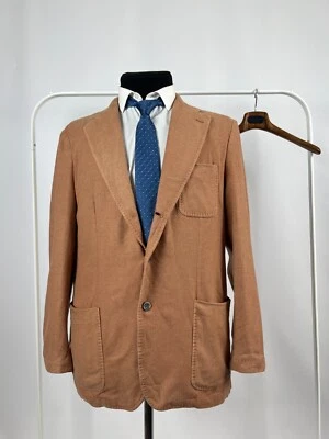 Chaqueta Blazer Monn by LBM 1911 Hombres Espiga Melocotón Sin Forro Cachemira Pura EE. UU. 44 Foto 1 de 4