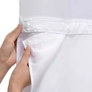 1 Pack Hotel Fabric Snap in Shower Curtain Liner Replacement Removable Water Rep - Picture 1 of 6