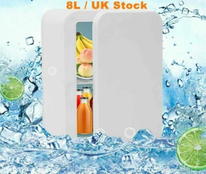 8L Mini Fridge Portable Refrigerator Small Cooler Warmer Camping Bar Car Home - Picture 1 of 10