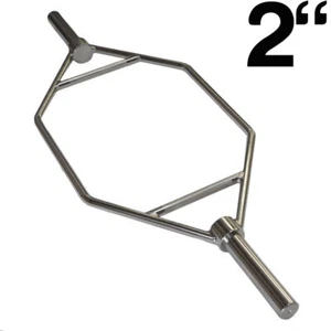 FXR SPORTS 5FT STANDARD 1" or OLYMPIC 2" SHRUG BAR BARBELL WEIGHTS PLATES TRAP - Picture 1 of 4