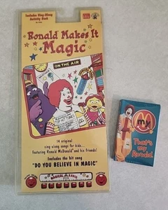 Lot of Ronald Mcdonald Cassette Tapes McDonald's 1994 / Set Of Two - Picture 1 of 5