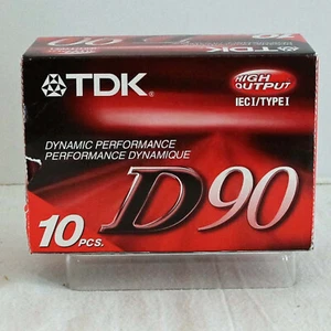TDK Leerkassette Band D90 Typ I IEC I 10er Pack Neu Versiegelt - Bild 1 von 4
