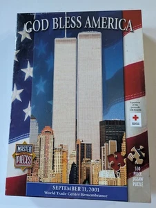 World Trade Center, Puzzle, By Master Piece, God Bless America ,550 Pieces - Picture 1 of 5