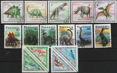 Dinosaurs Prehistoric Animals Collection 15 Stamps - Image 1 of 2