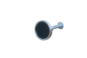 National Lock Medalist C628-26-1D Knob Chrome Black Modernist Drawer Pulls MCM - Picture 1 of 9