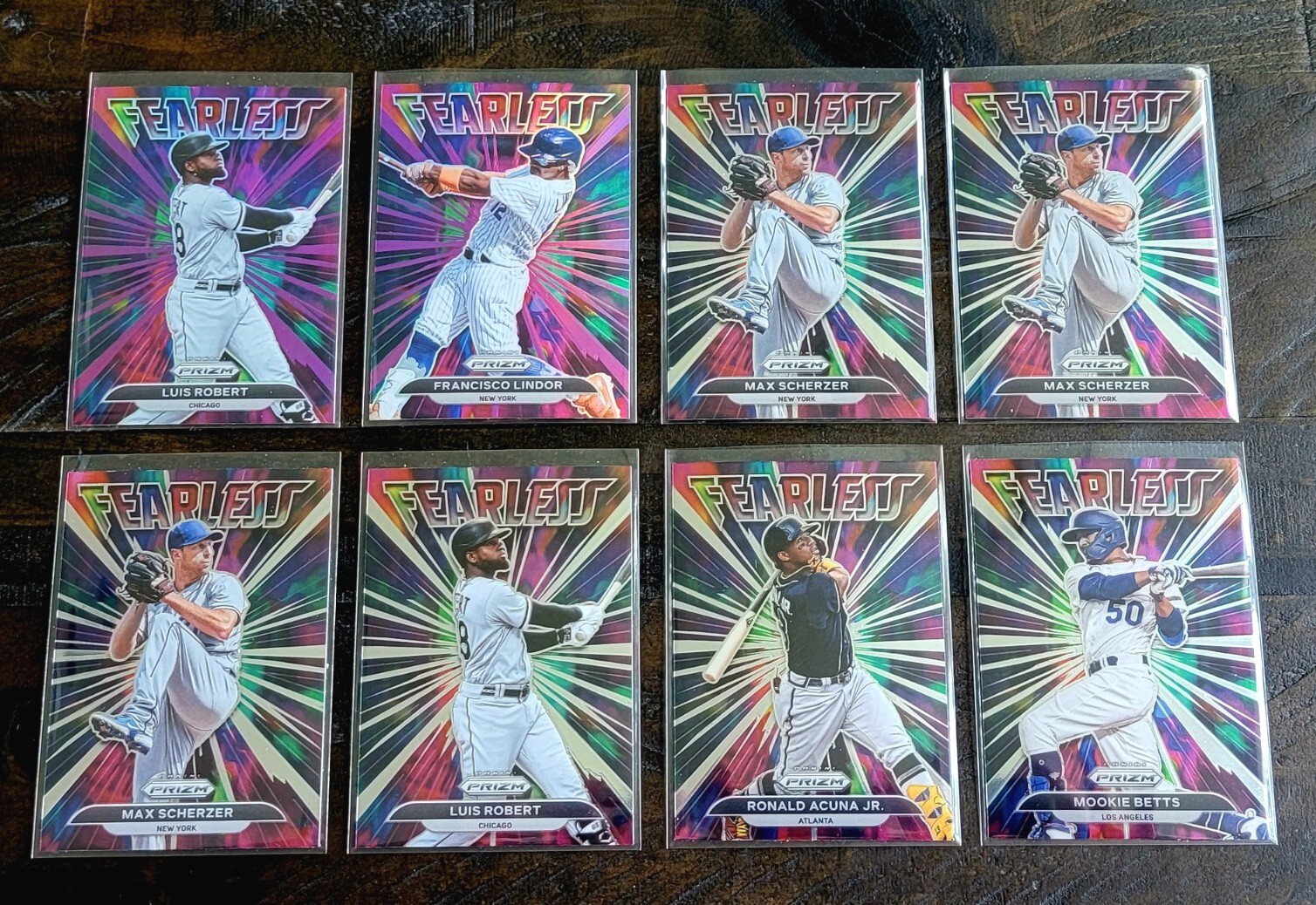 2022 Panini Prizm Baseball Fearless Insert Lot of 19 w/ Purple Robert and Lindor