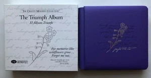 Creative Memories Scrapbook 7X7 The Triumph Album Purple FORGET ME NOT - Picture 1 of 3