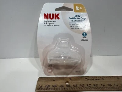 NUK Replacement Silicone Soft Spout Easy Bottle Cup BPA Free, New - Image 1 of 4
