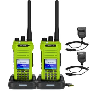 Ailunce HA1G GMRS 5W IP67 Rugged Walkie Tadlkie 256 Channels NOAA&Mic 2Pack - Zdjęcie 1 z 9