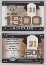 2021 Leaf Lumber The 1500 RBI Club Relics /25 Dave Winfield #RBI-10 HOF